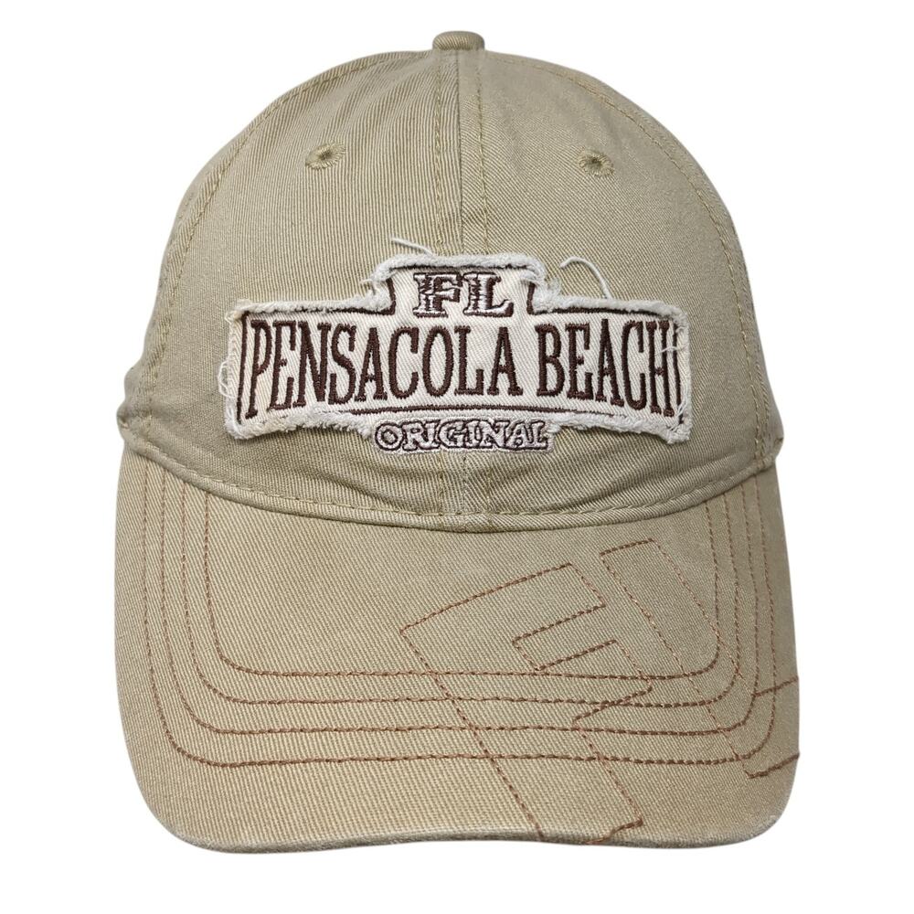 FL Pensacola Beach Original Strapback Baseball Cap Brown One Size Marco Destin